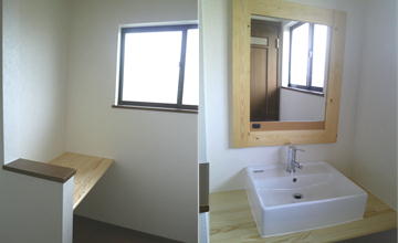 手作り洗面化粧台